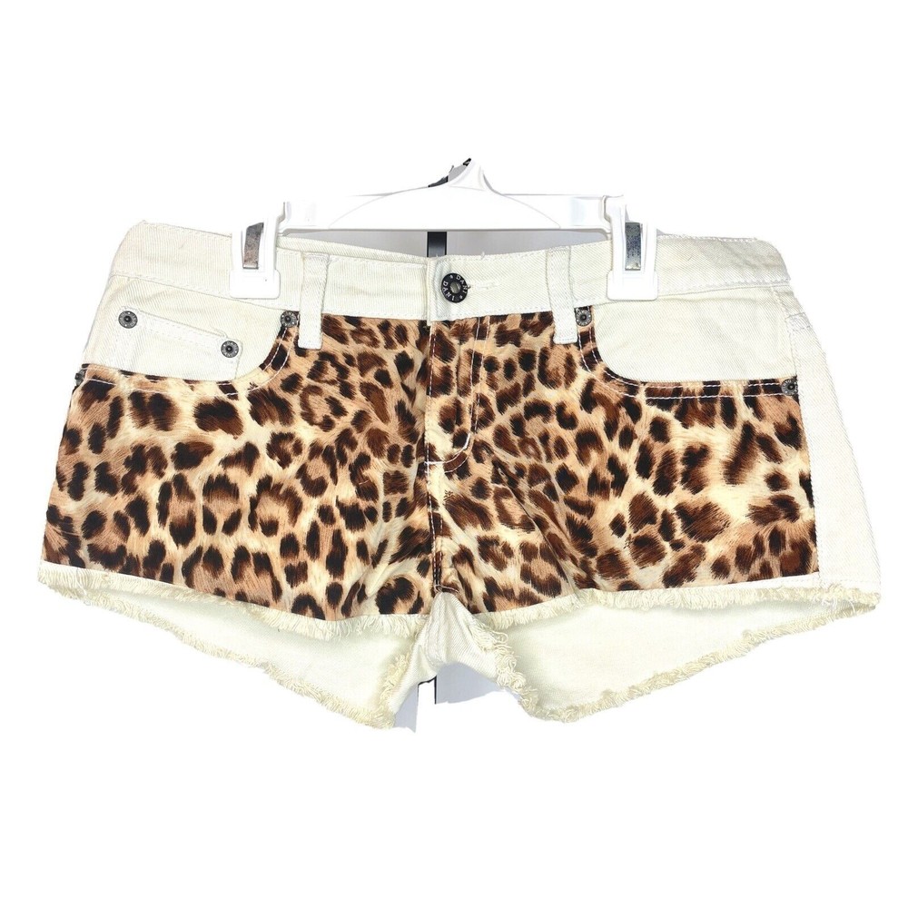 Dani Collection Shorts, Leopard/ivory .Sz M. Woman